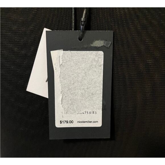 NWT Nicole Miller Sexy Black Dress Size 6 $179 - Picture 5 of 6